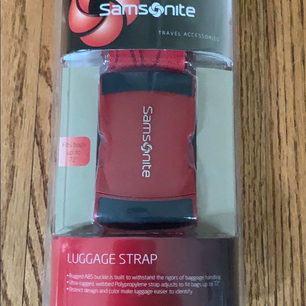 Samsonite Luggage Strap in Sealed Package Red